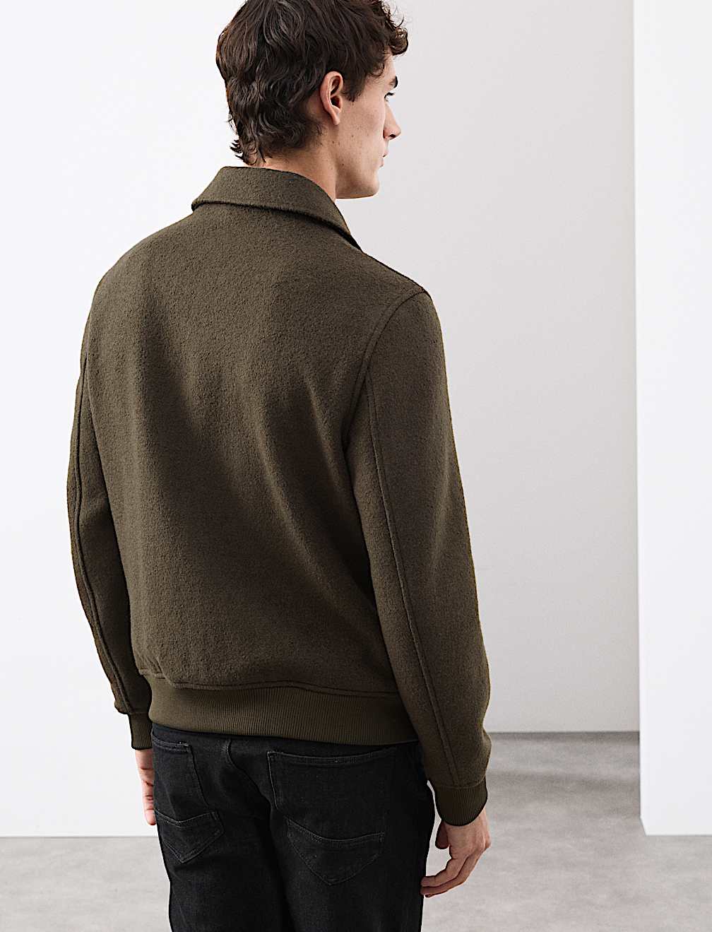 Wool Rich Bomber Jacket