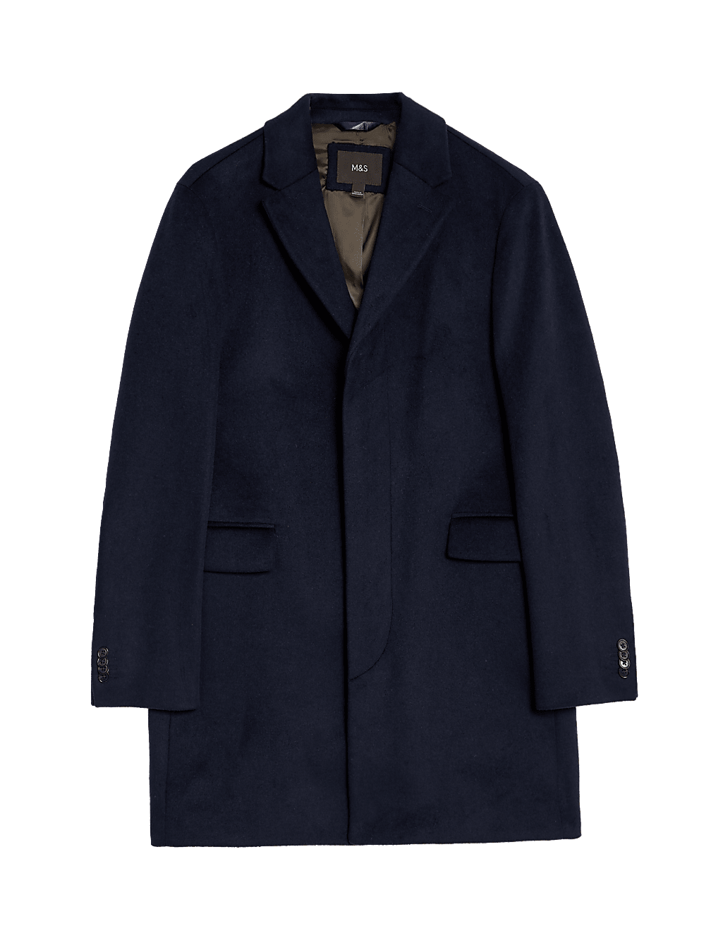 Wool Blend Revere Coat