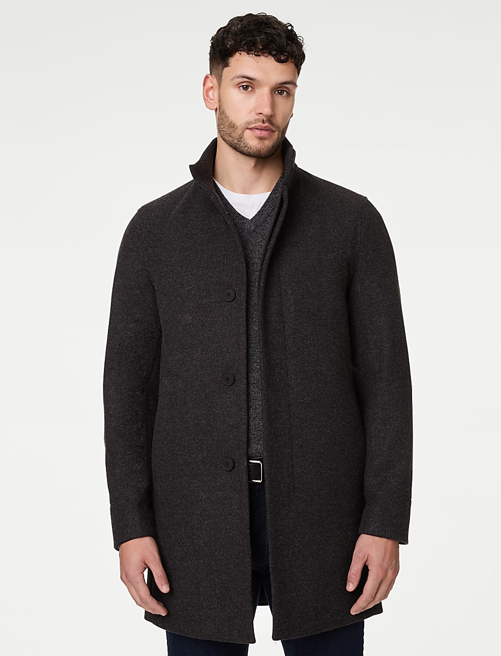 Funnel Neck Coat