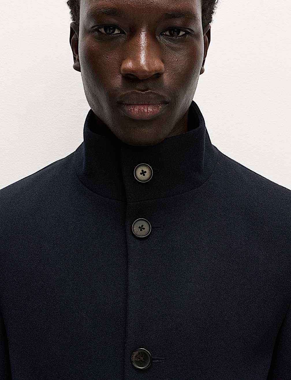 Funnel Neck Overcoat