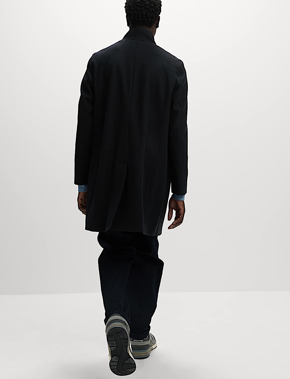 Funnel Neck Overcoat