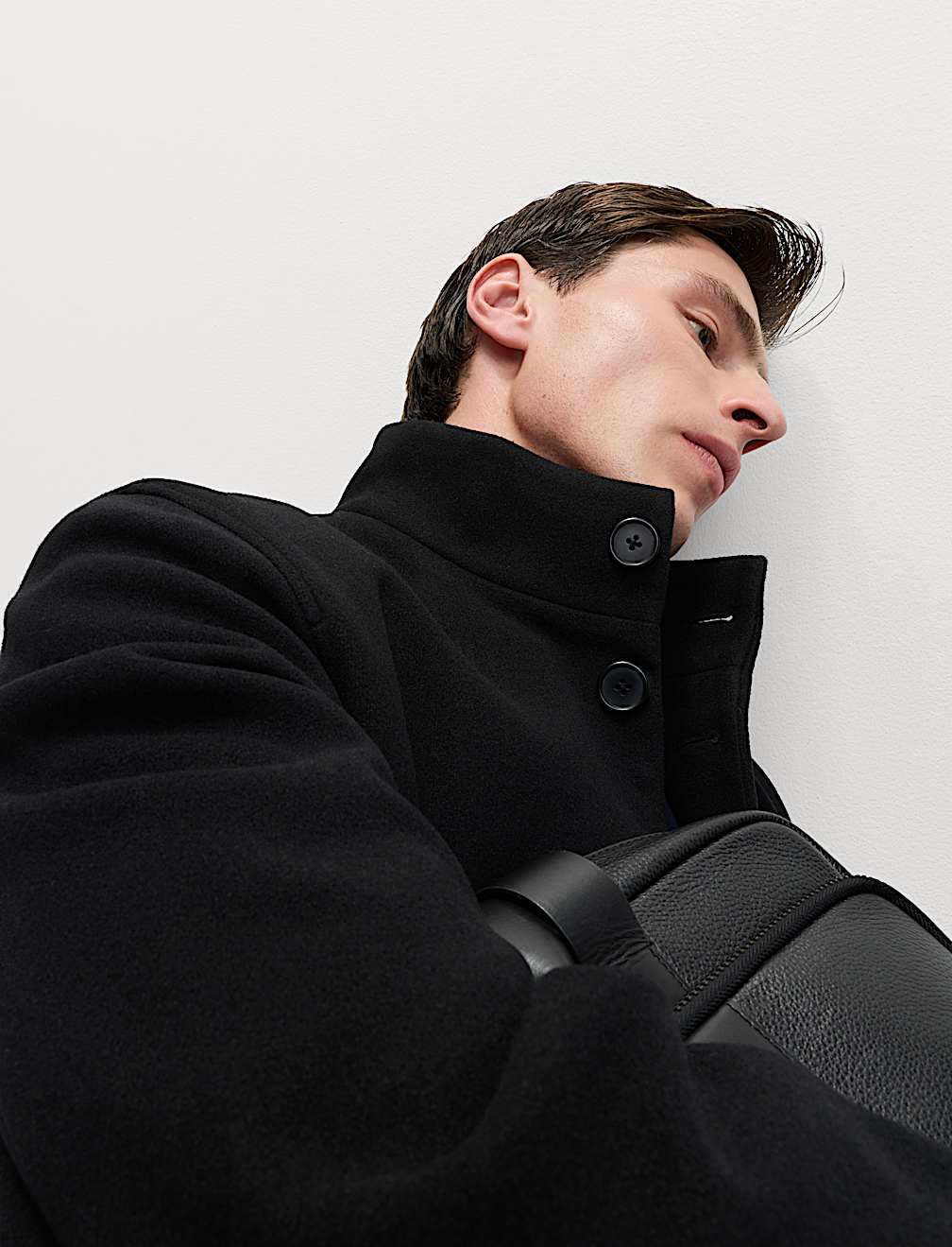 Funnel Neck Overcoat