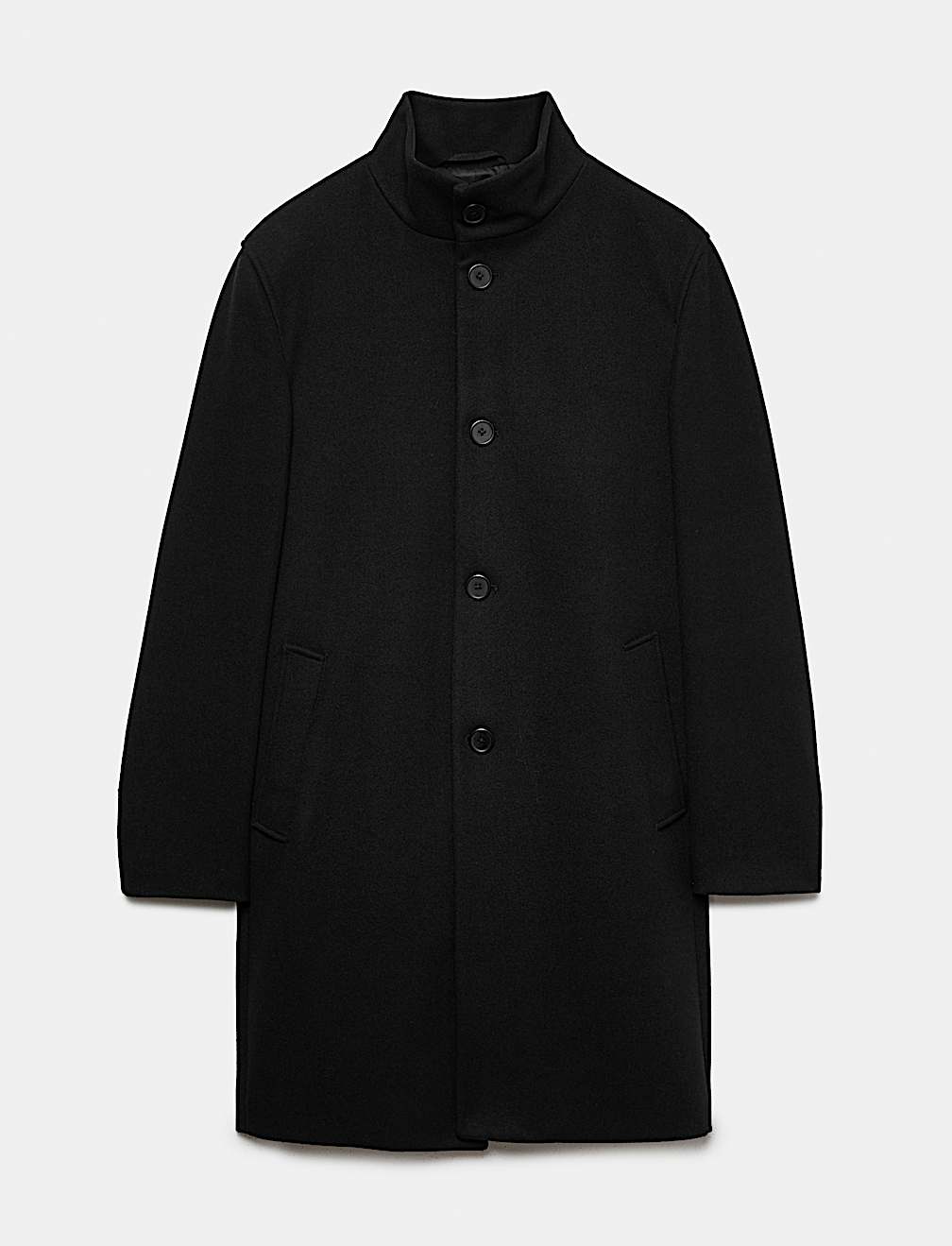 Funnel Neck Overcoat