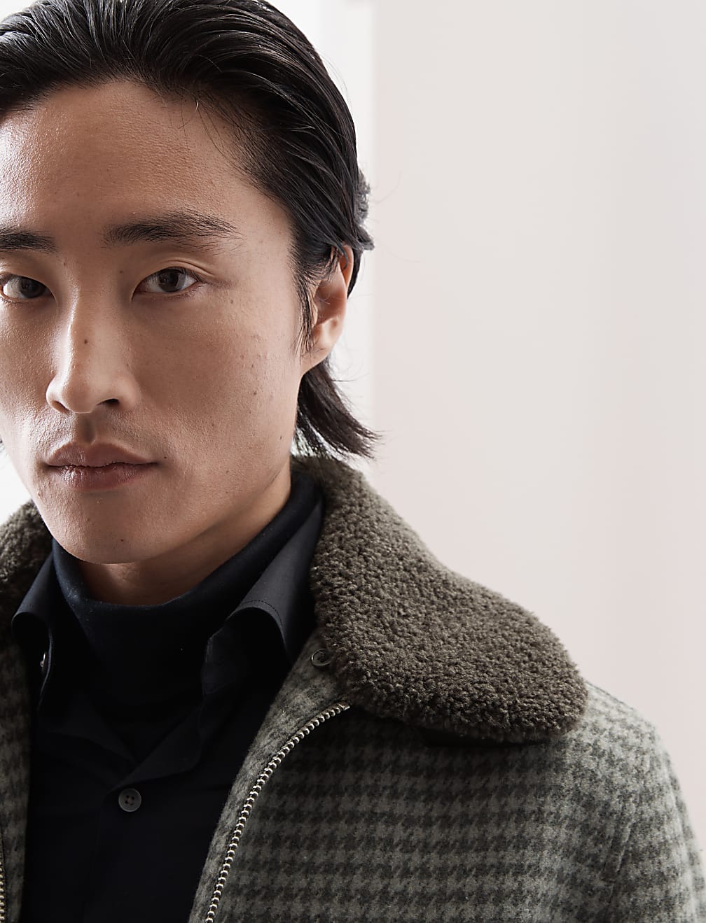 Bomber Jacket with Wool