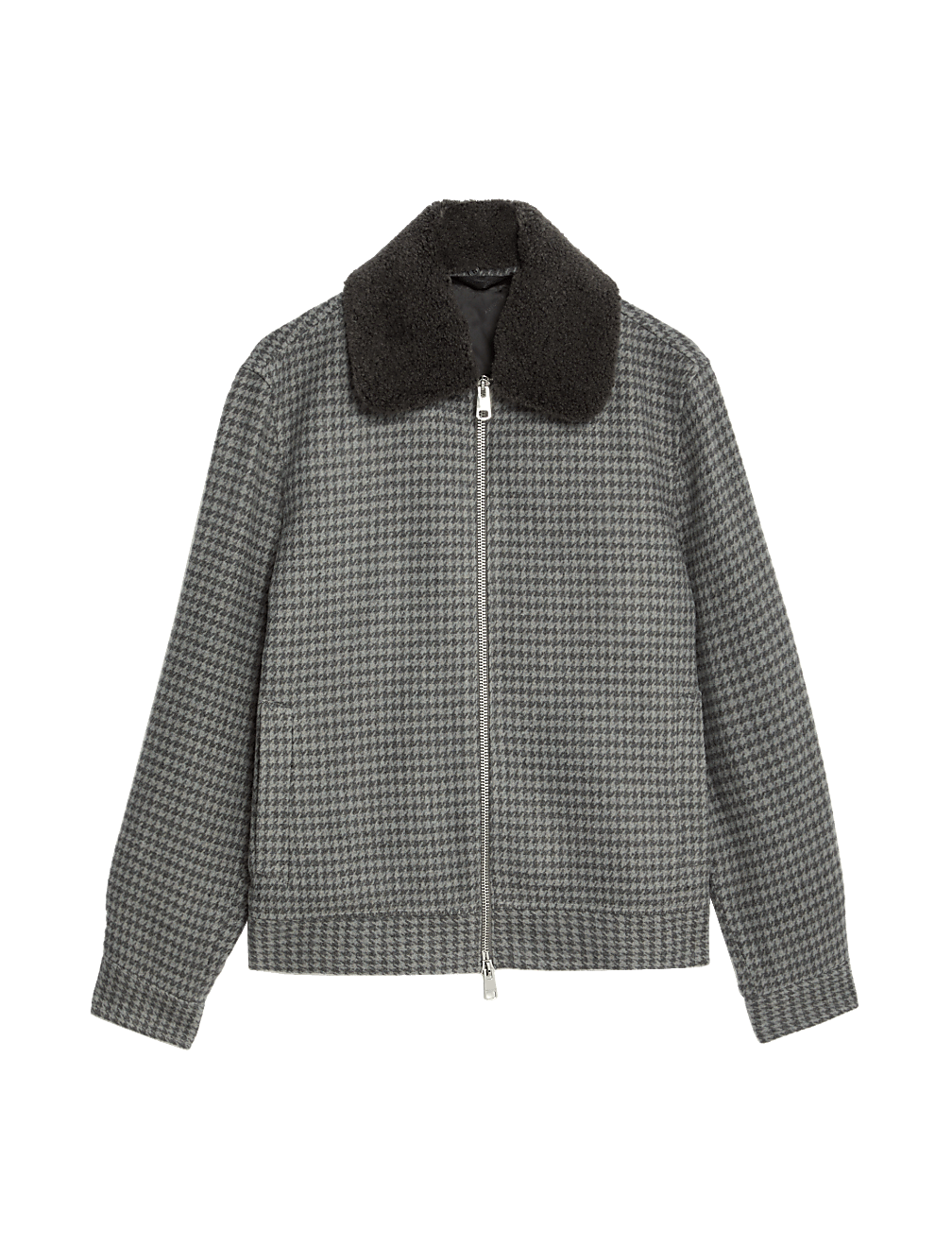 Bomber Jacket with Wool