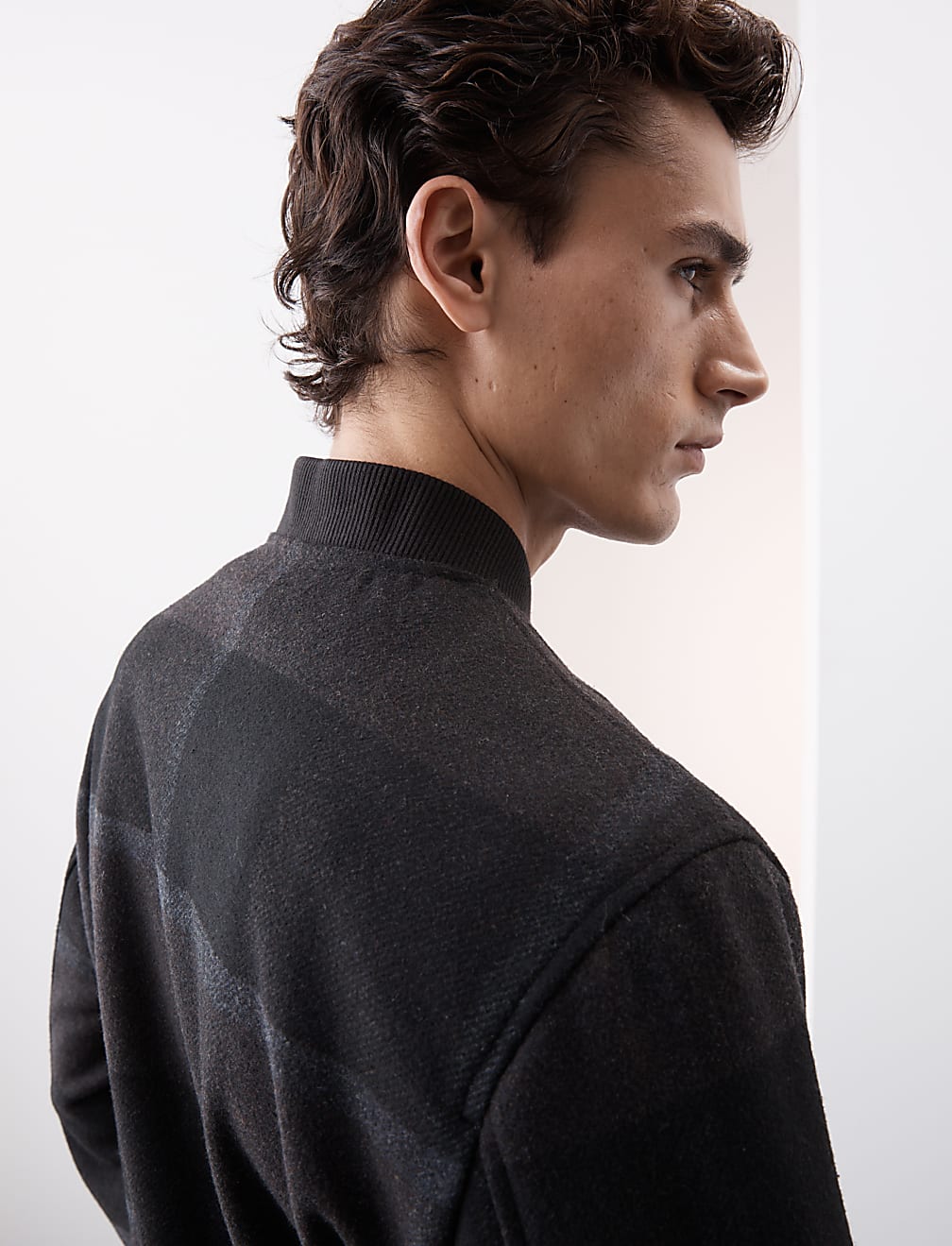 Bomber Jacket with Wool