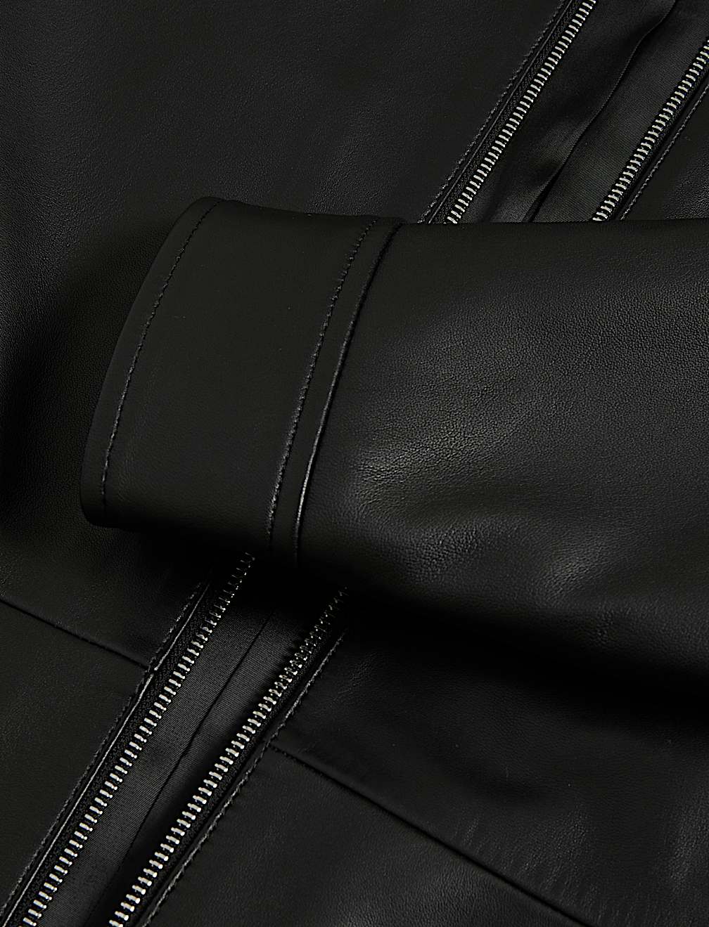 Leather Harrington Jacket