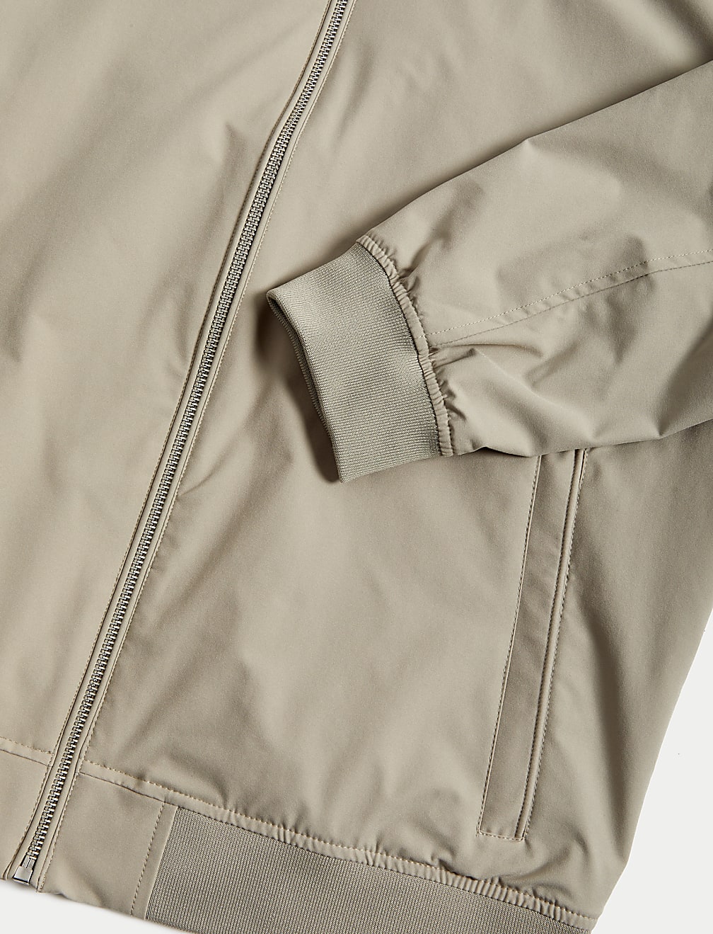 Plain Band Collar Jacket