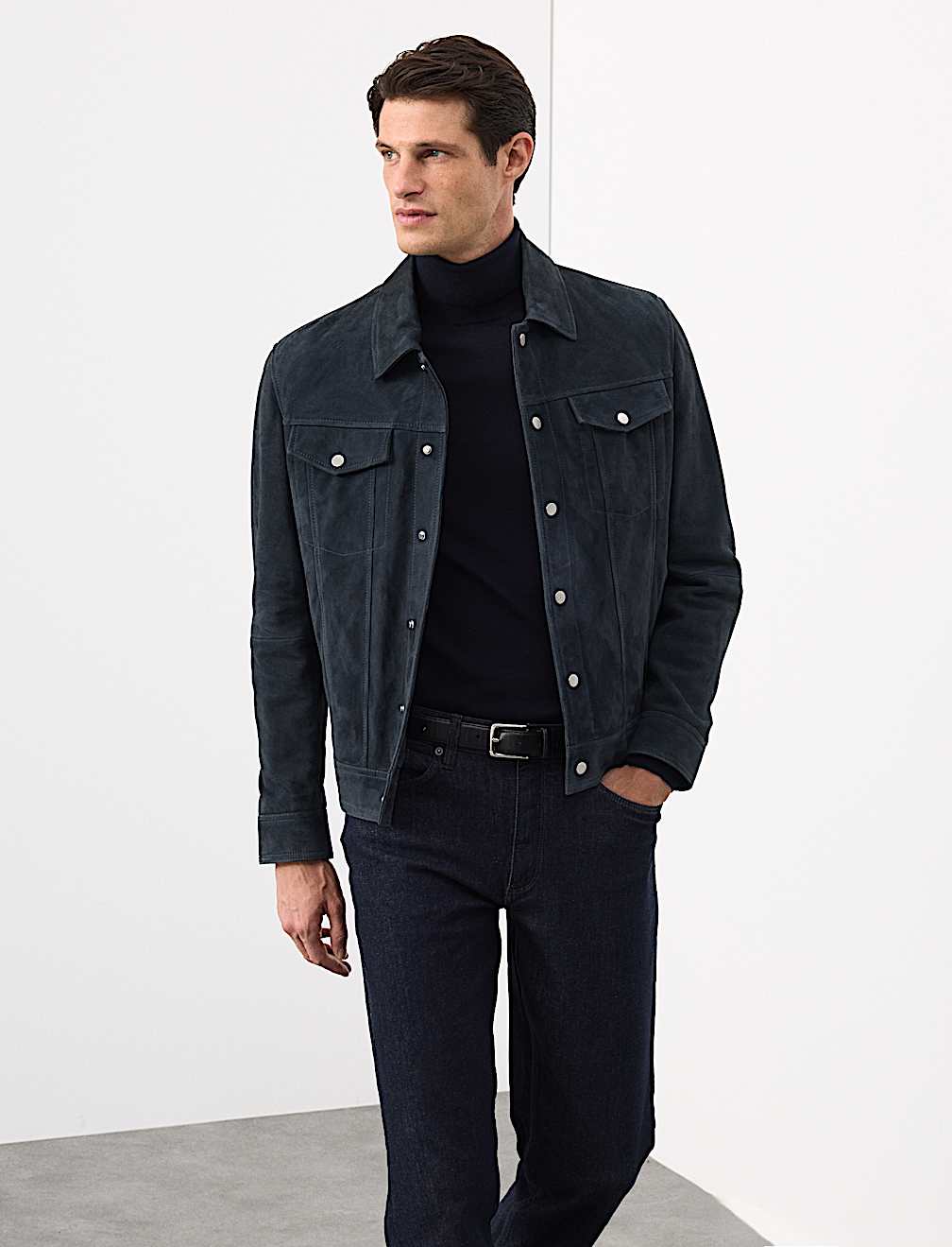 Suede Trucker Jacket