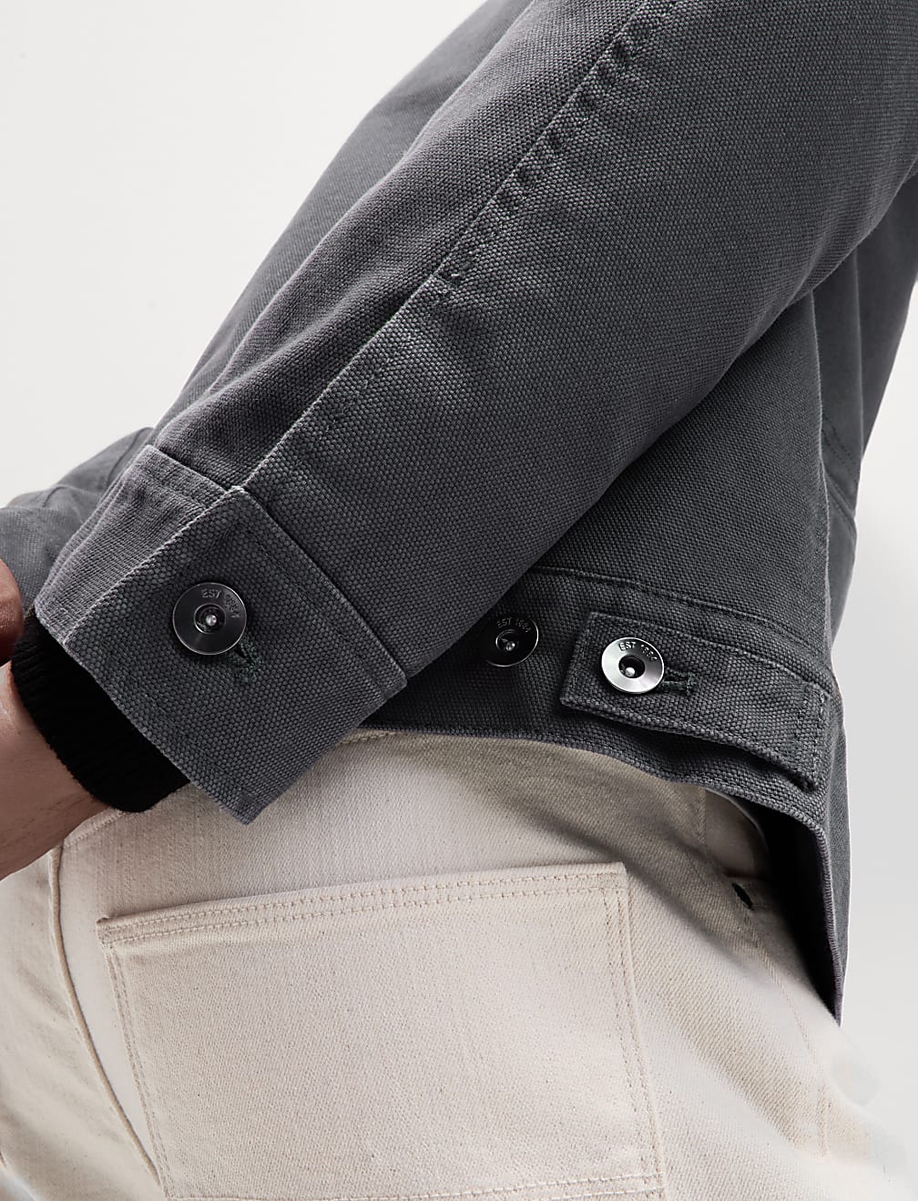 Canvas Trucker Utility Jacket