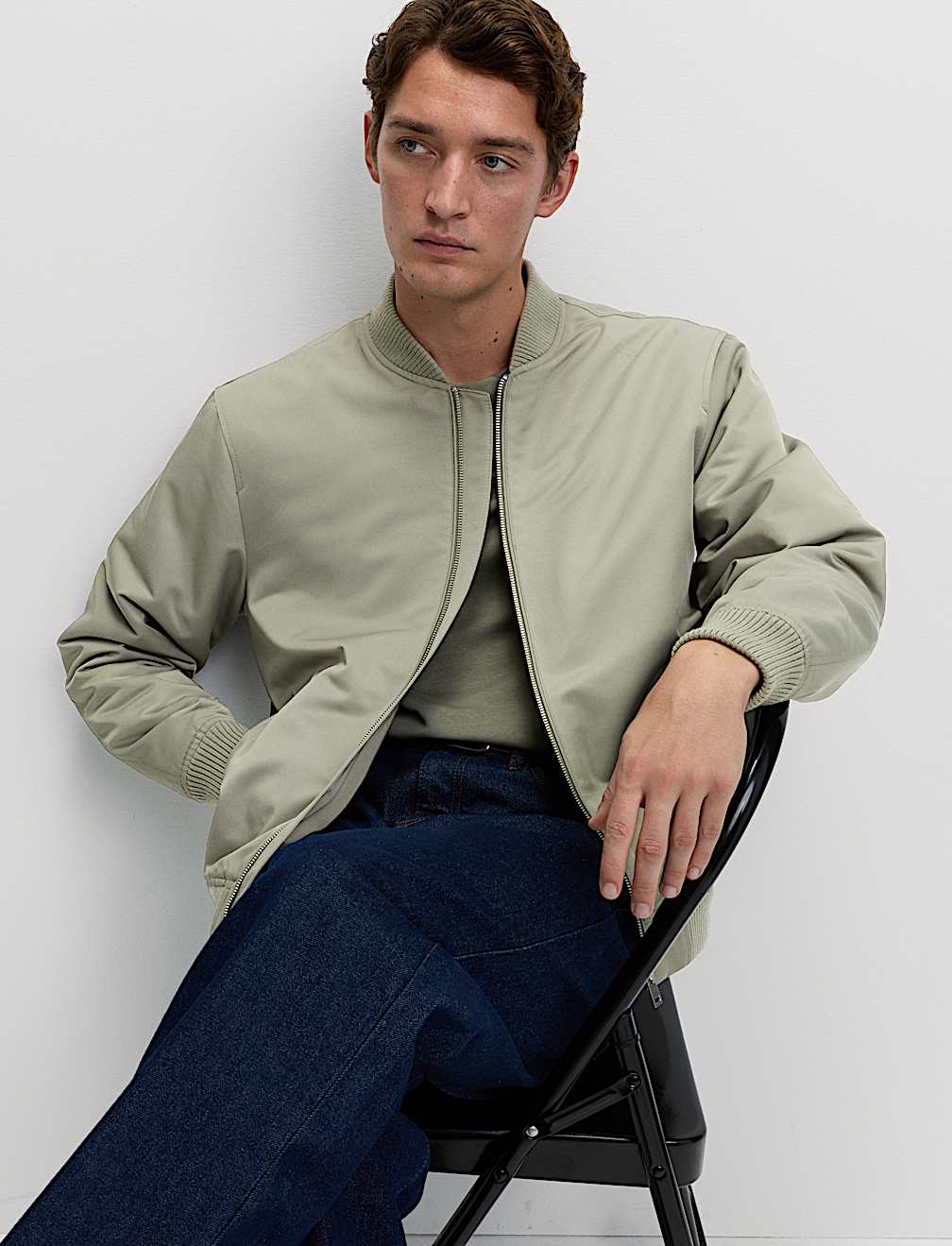Satin Bomber Jacket