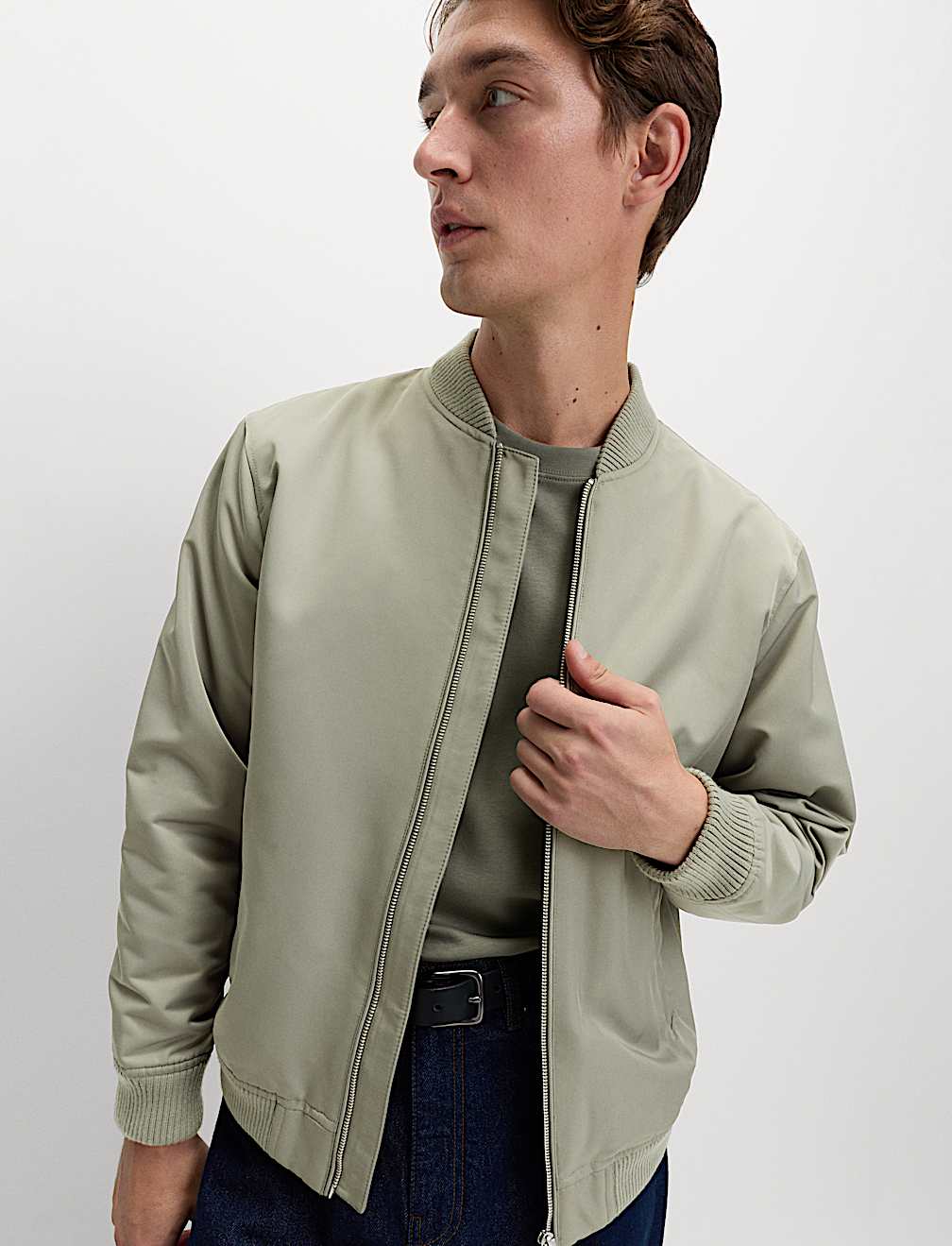 Satin Bomber Jacket