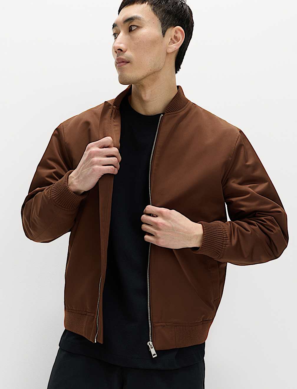 Satin Bomber Jacket