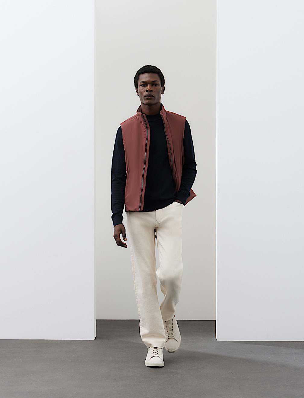 Feather and Down Padded Gilet