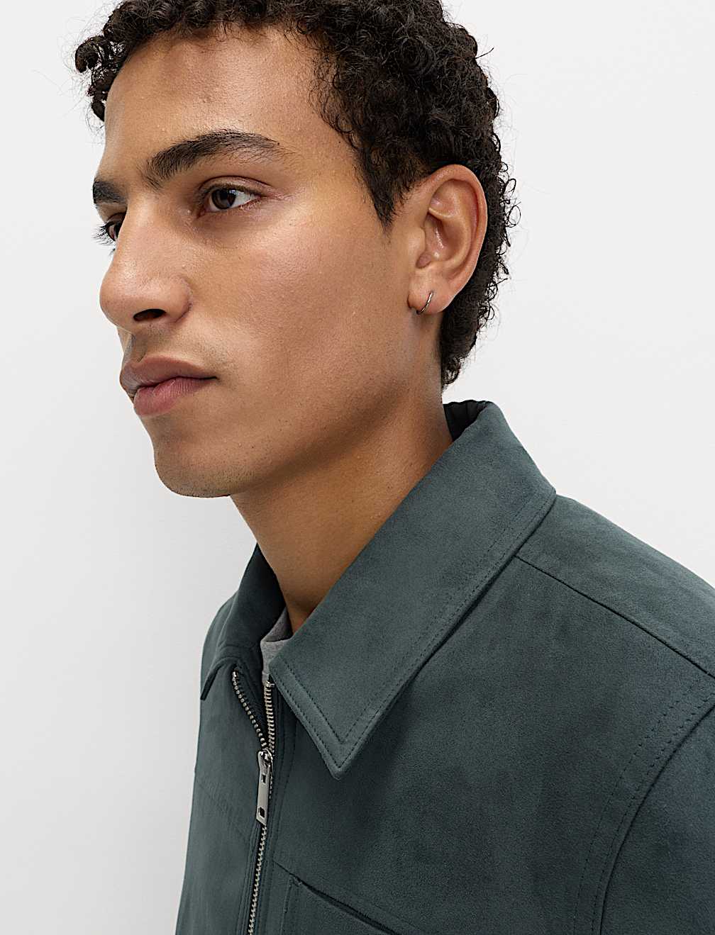 Faux Suede Chore Jacket