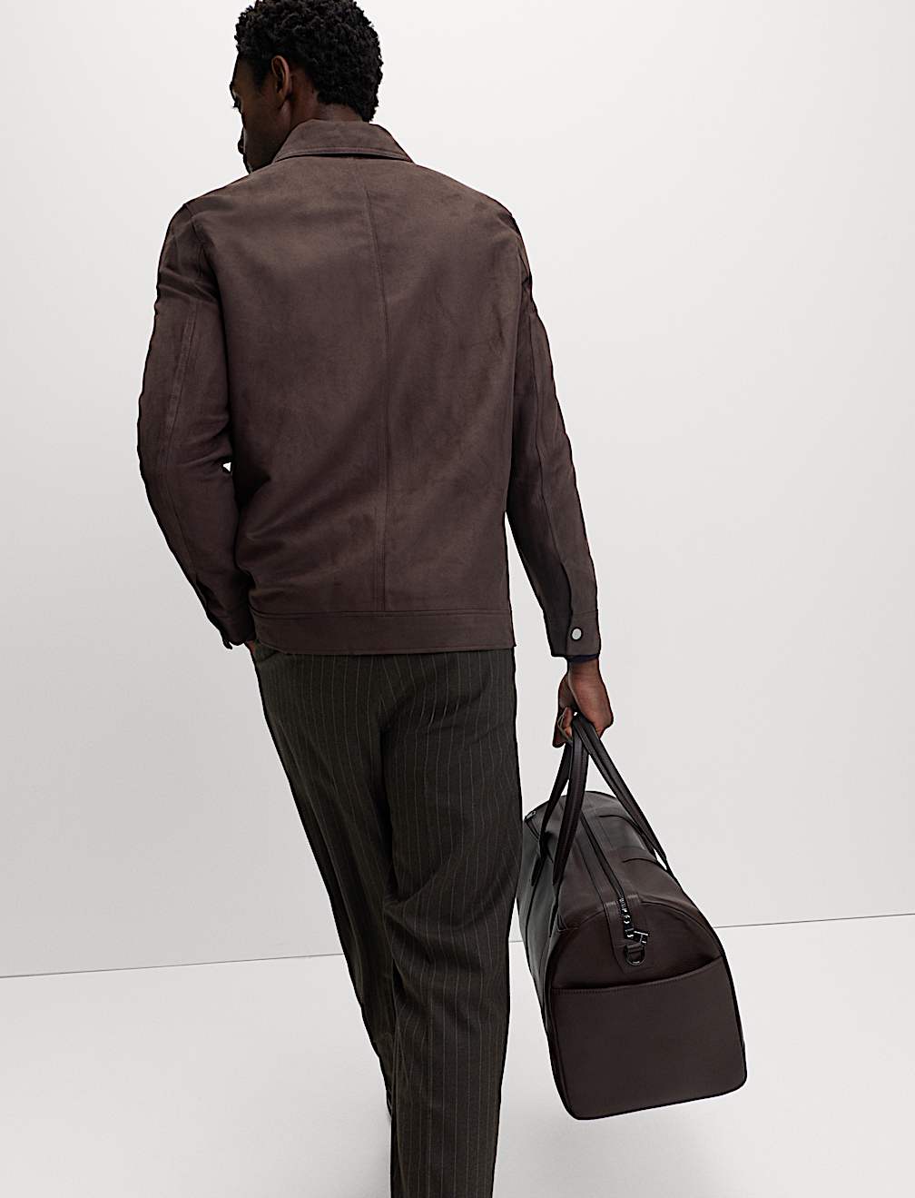 Faux Suede Chore Jacket