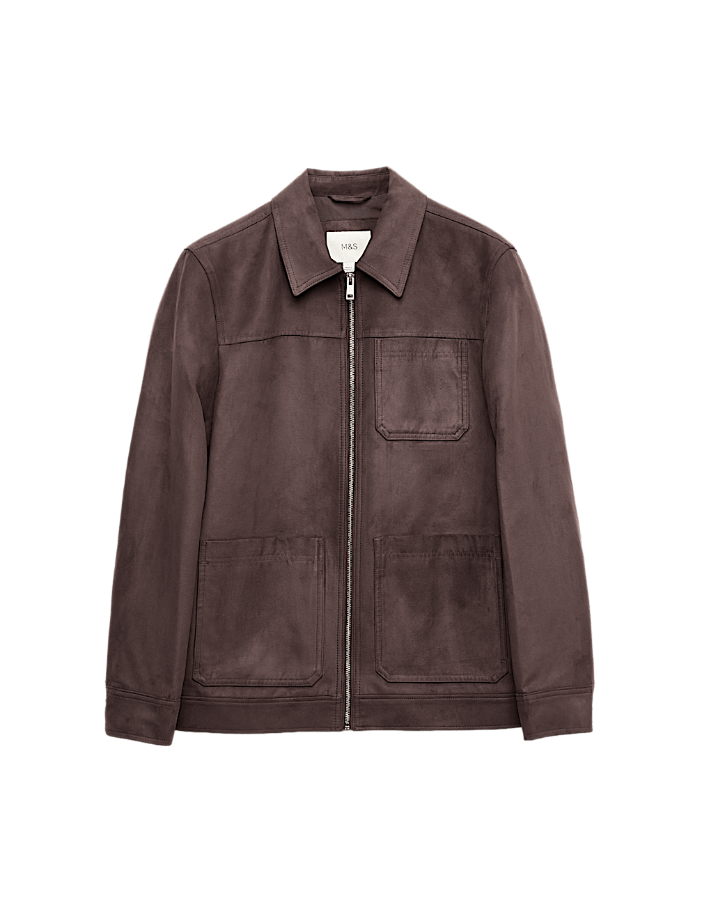 Faux Suede Chore Jacket