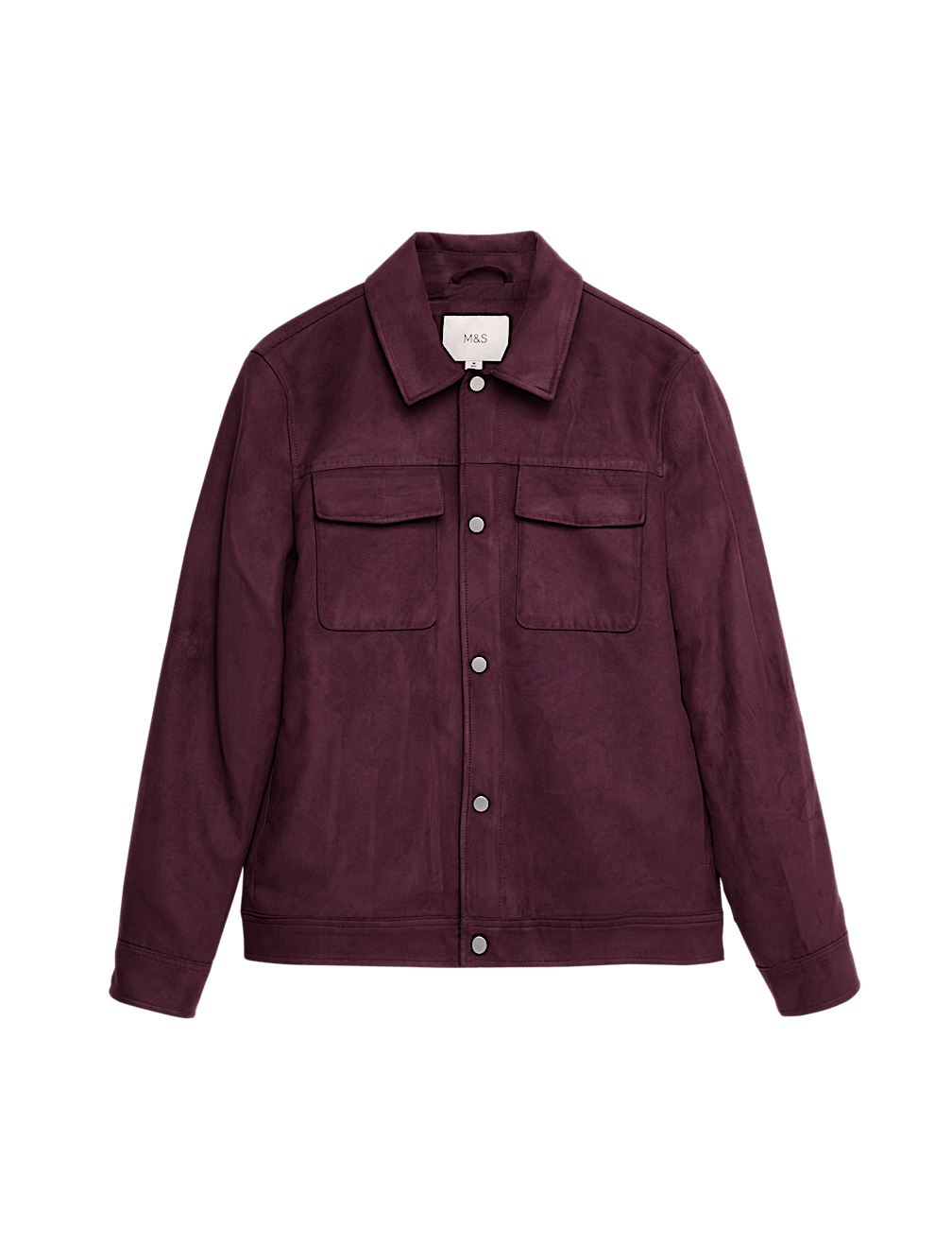 Faux Suede Trucker Jacket