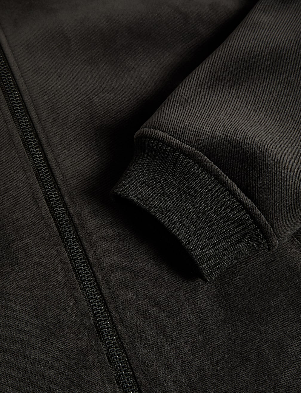 Faux Suede Bomber Jacket