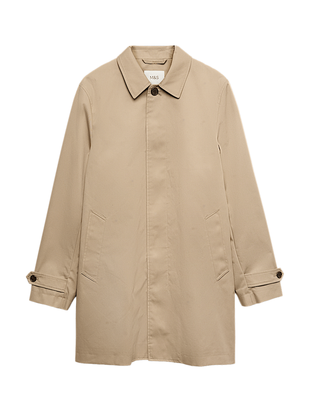 Cotton Blend Car Coat Mac