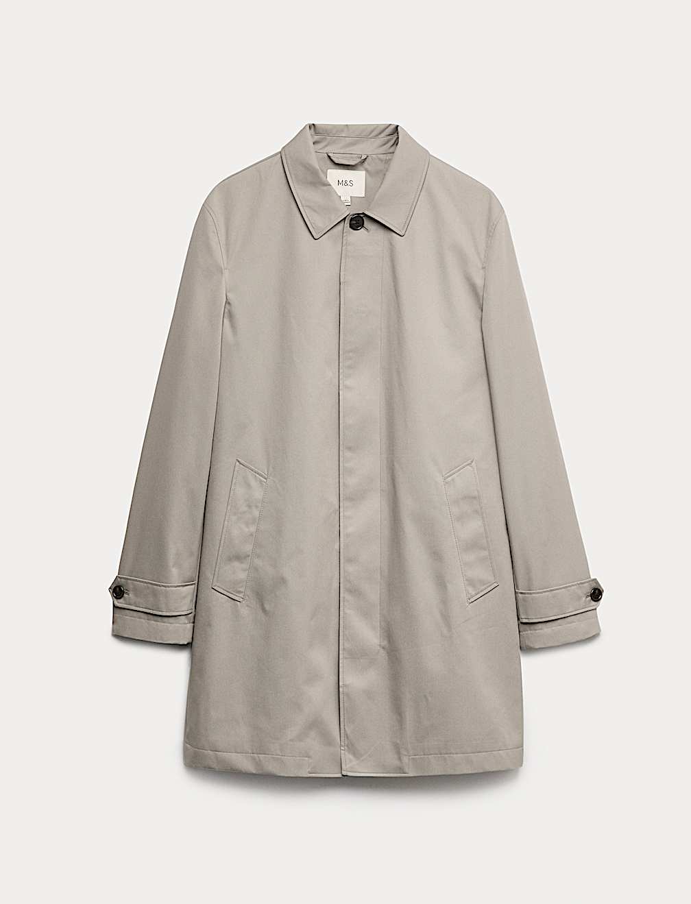 Cotton Blend Car Coat Mac