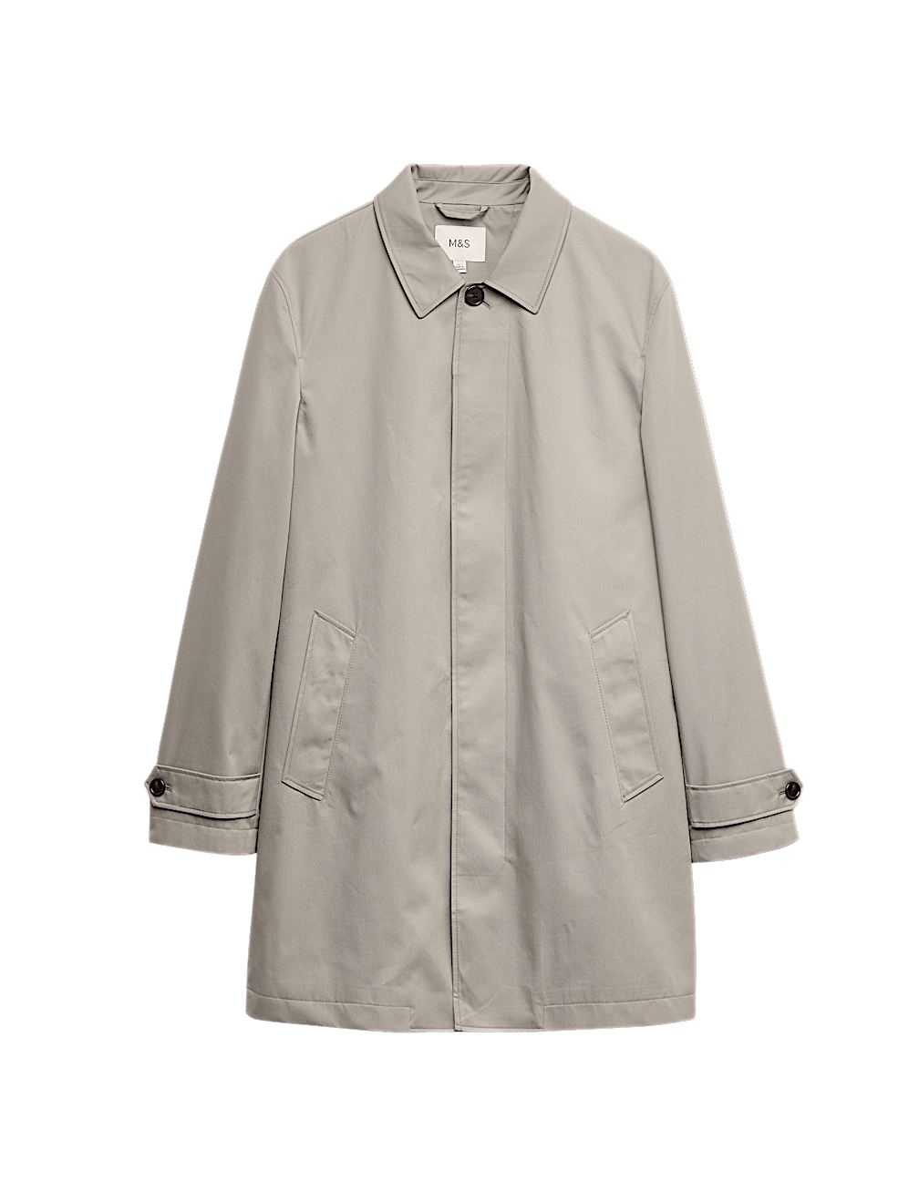 Cotton Blend Car Coat Mac