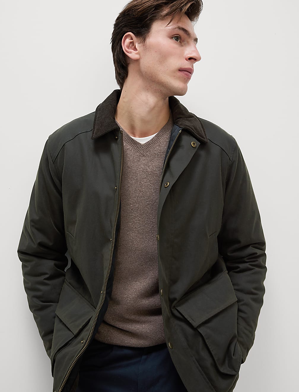 Marks and spencer wax jacket hotsell