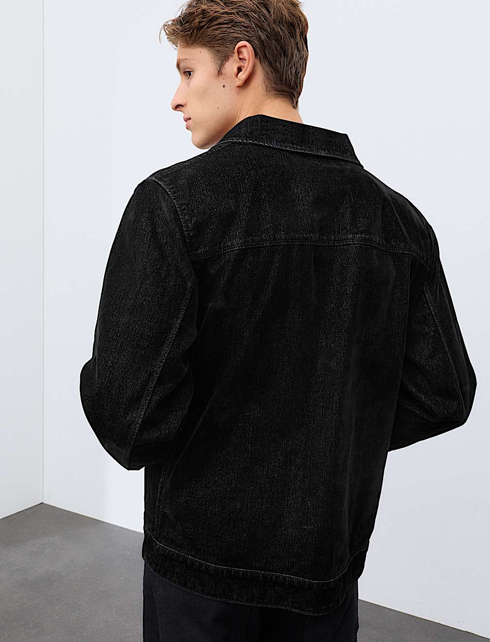 Flocked Denim Jacket