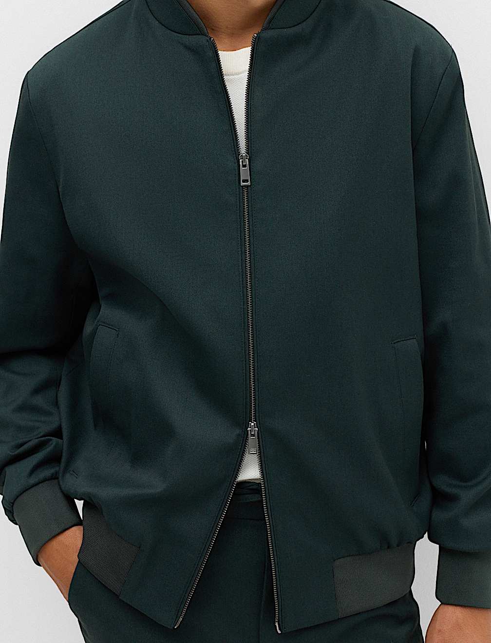 Zip-Up Bomber Jacket