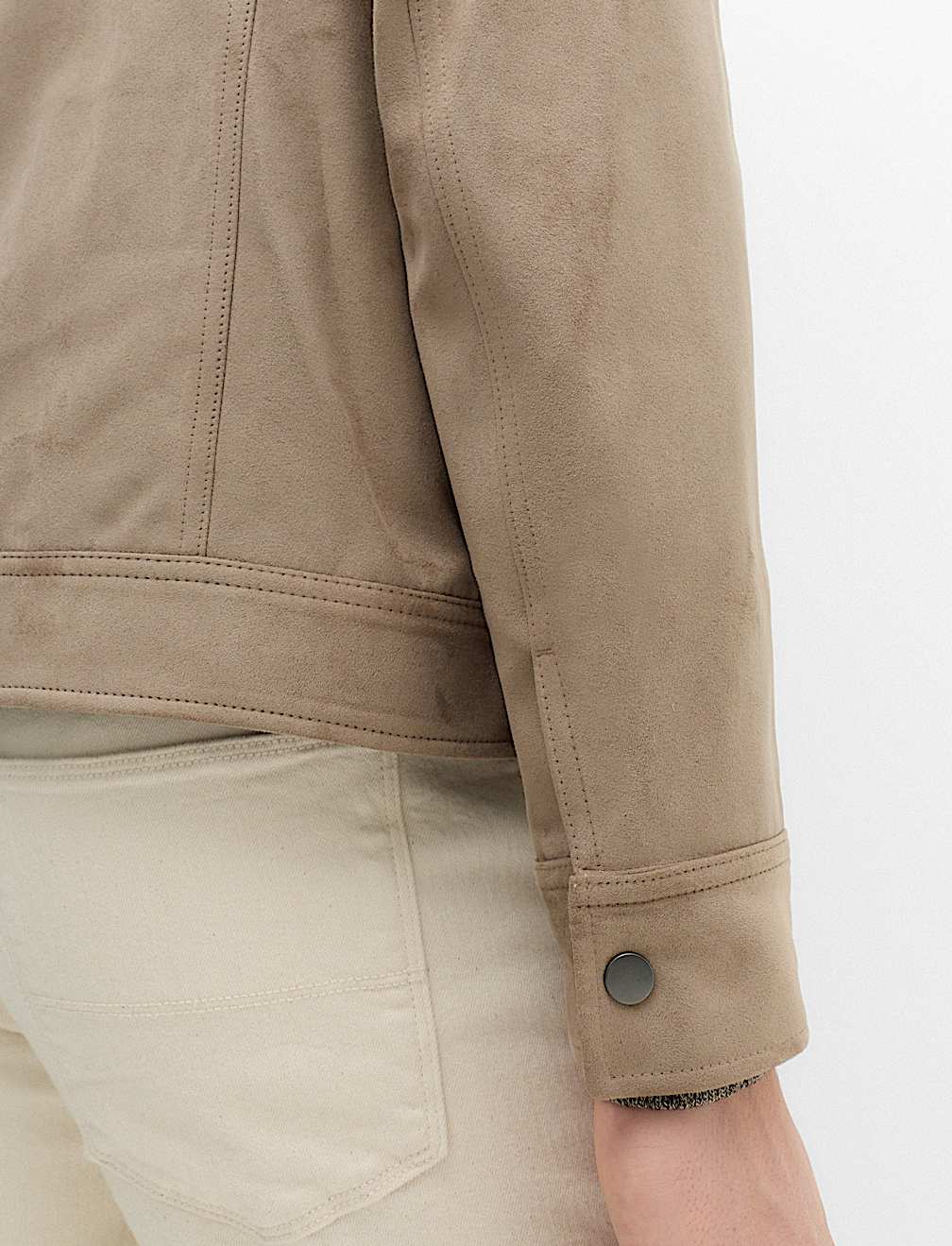 Faux Suede Overshirt
