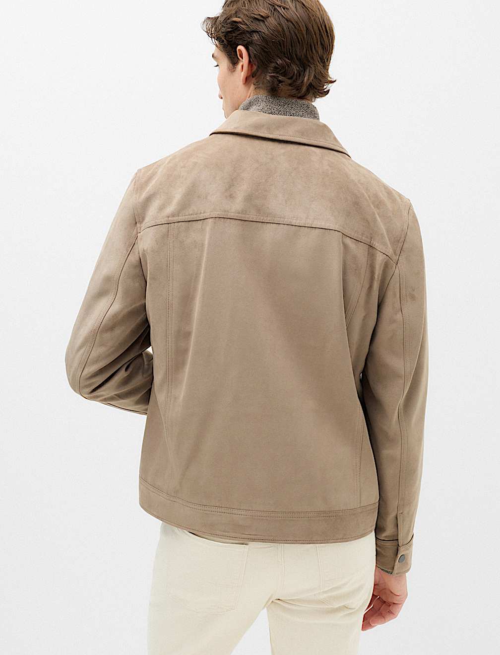 Faux Suede Overshirt