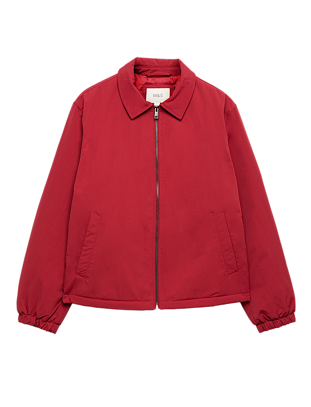 Zip Through Padded Harrington Jacket