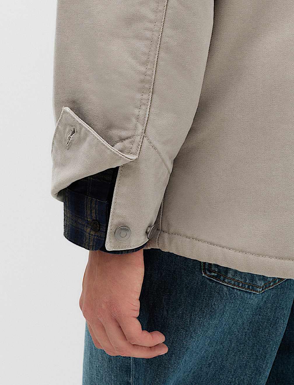 Borg Lined Denim Barn Jacket