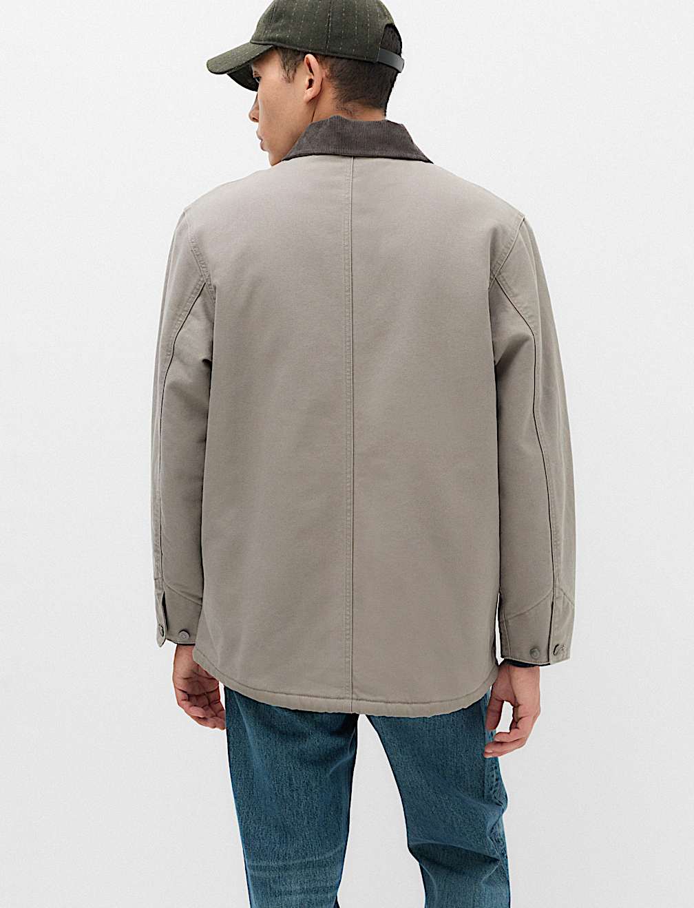 Borg Lined Denim Barn Jacket