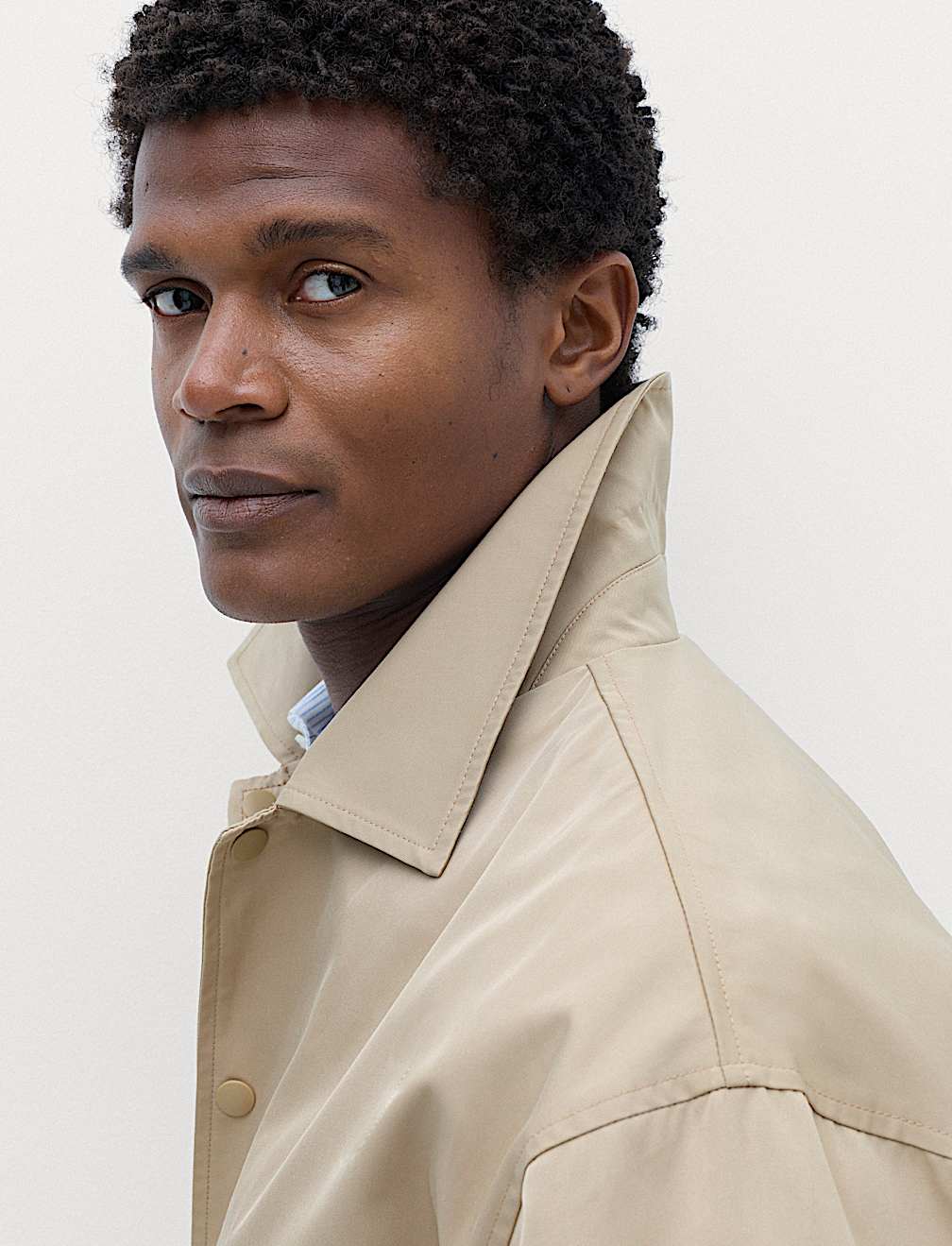 Cotton Blend Coach Jacket