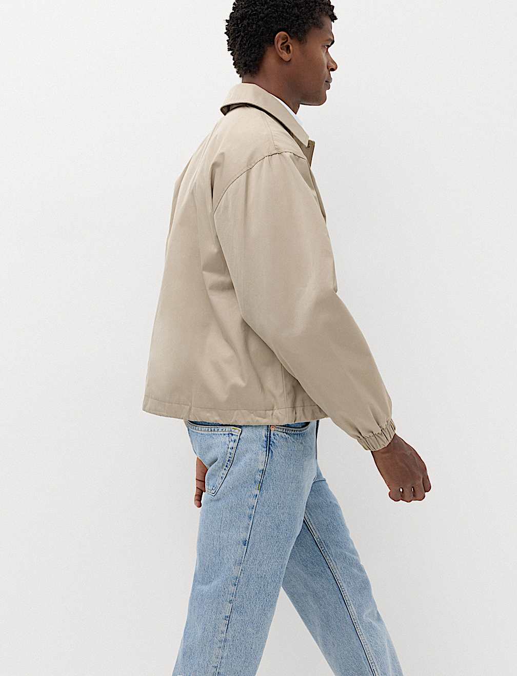 Cotton Blend Coach Jacket