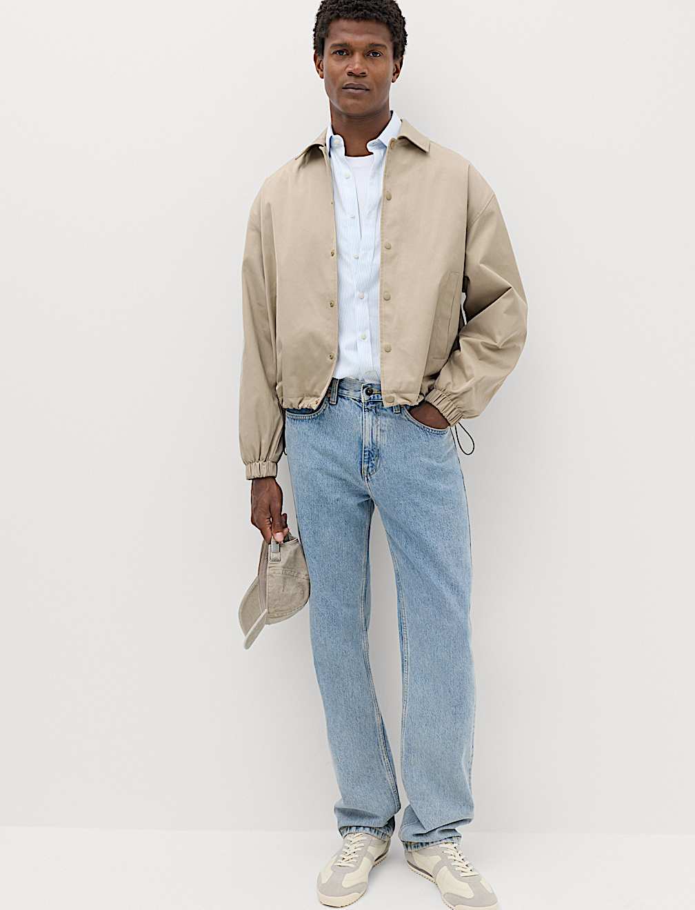Cotton Blend Coach Jacket