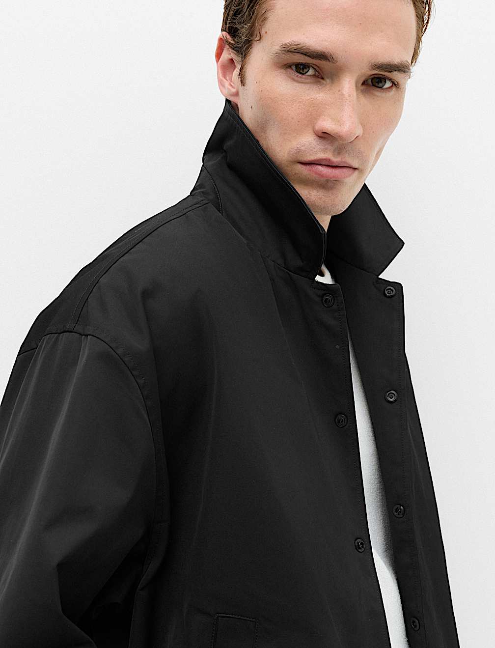 Cotton Blend Coach Jacket