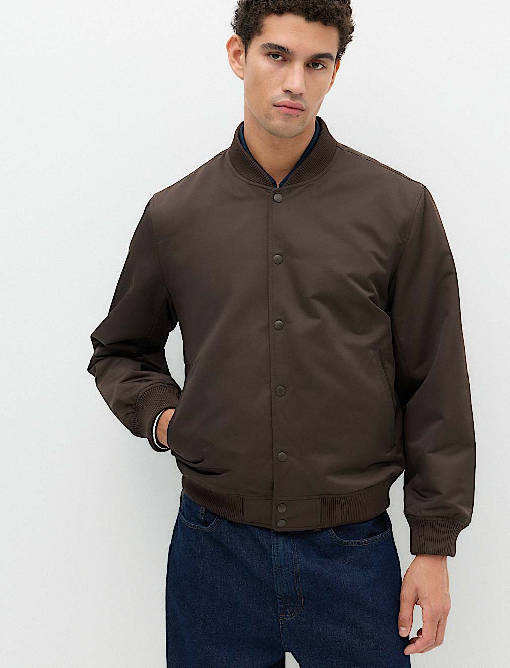 Satin Bomber Jacket