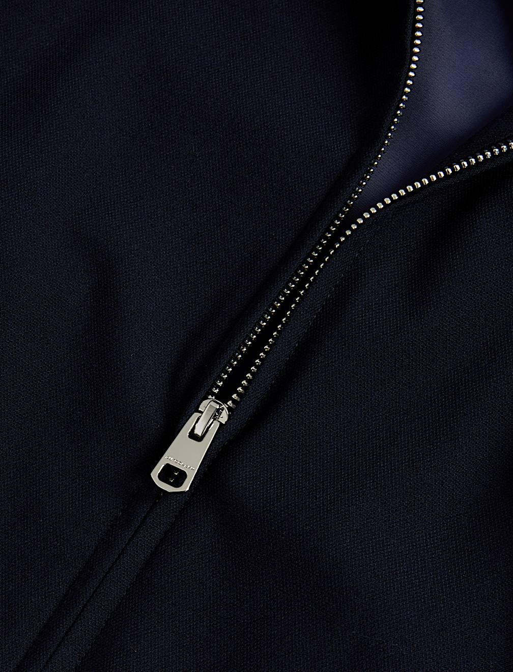 Funnel Neck Stretch Bomber Jacket