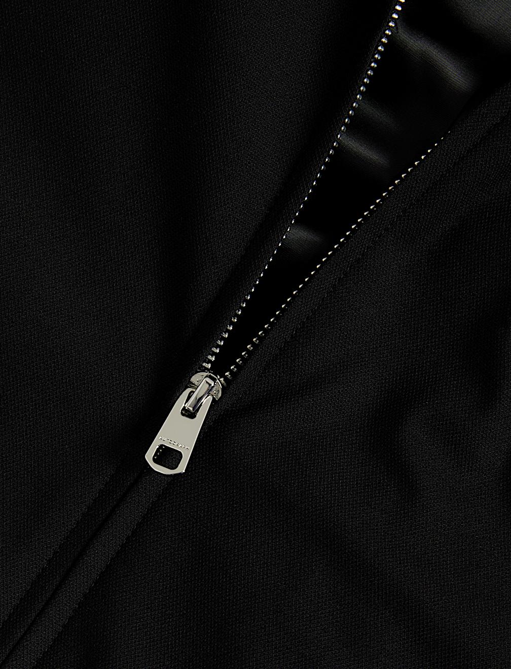 Funnel Neck Stretch Bomber Jacket