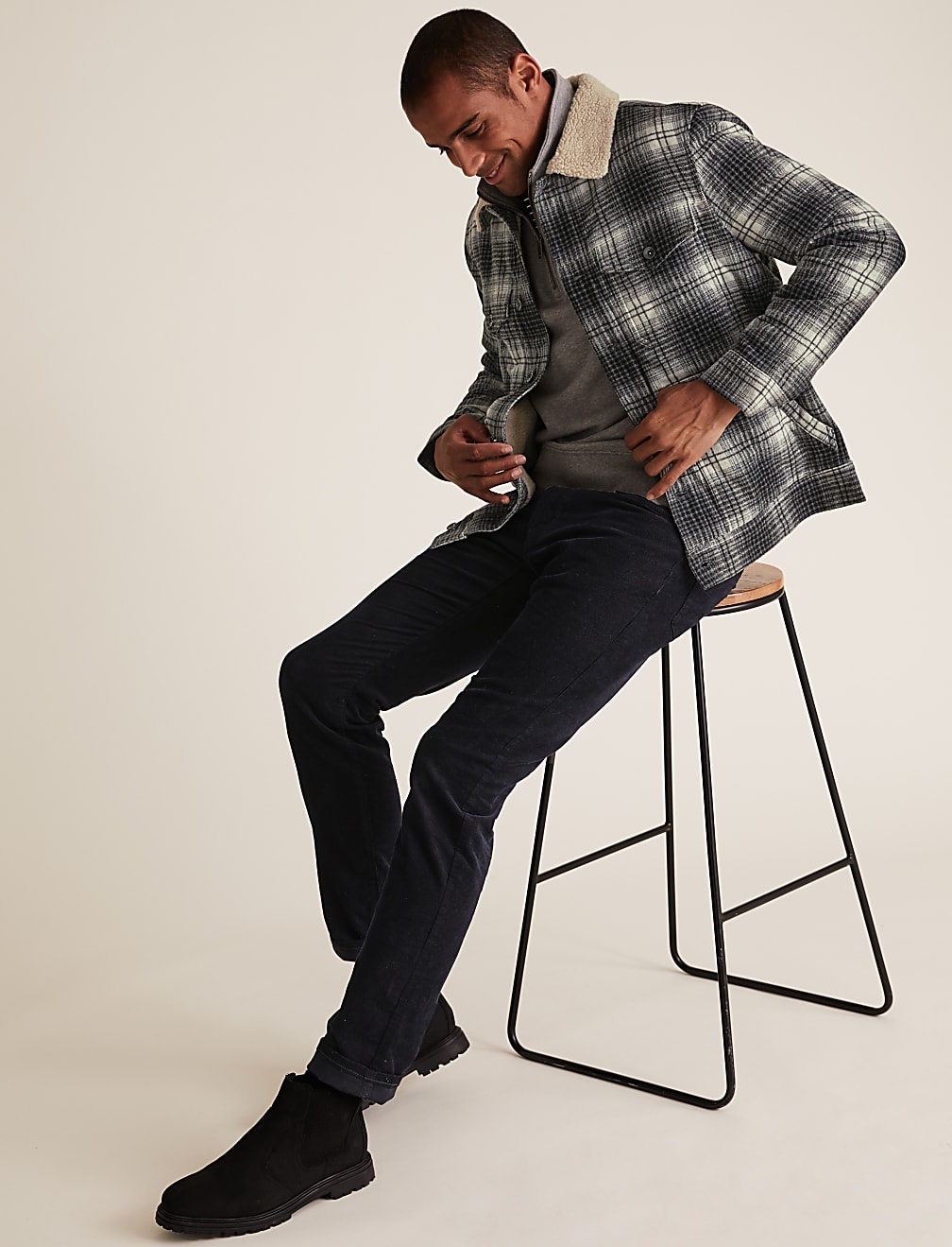Borg Lined Wool Trucker