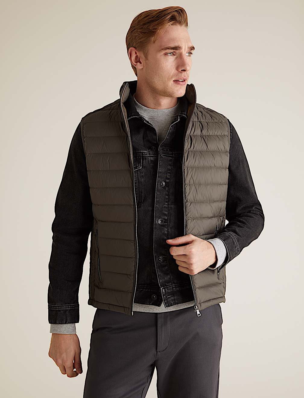 Feather & Down Padded Gilet Stormwear&trade;