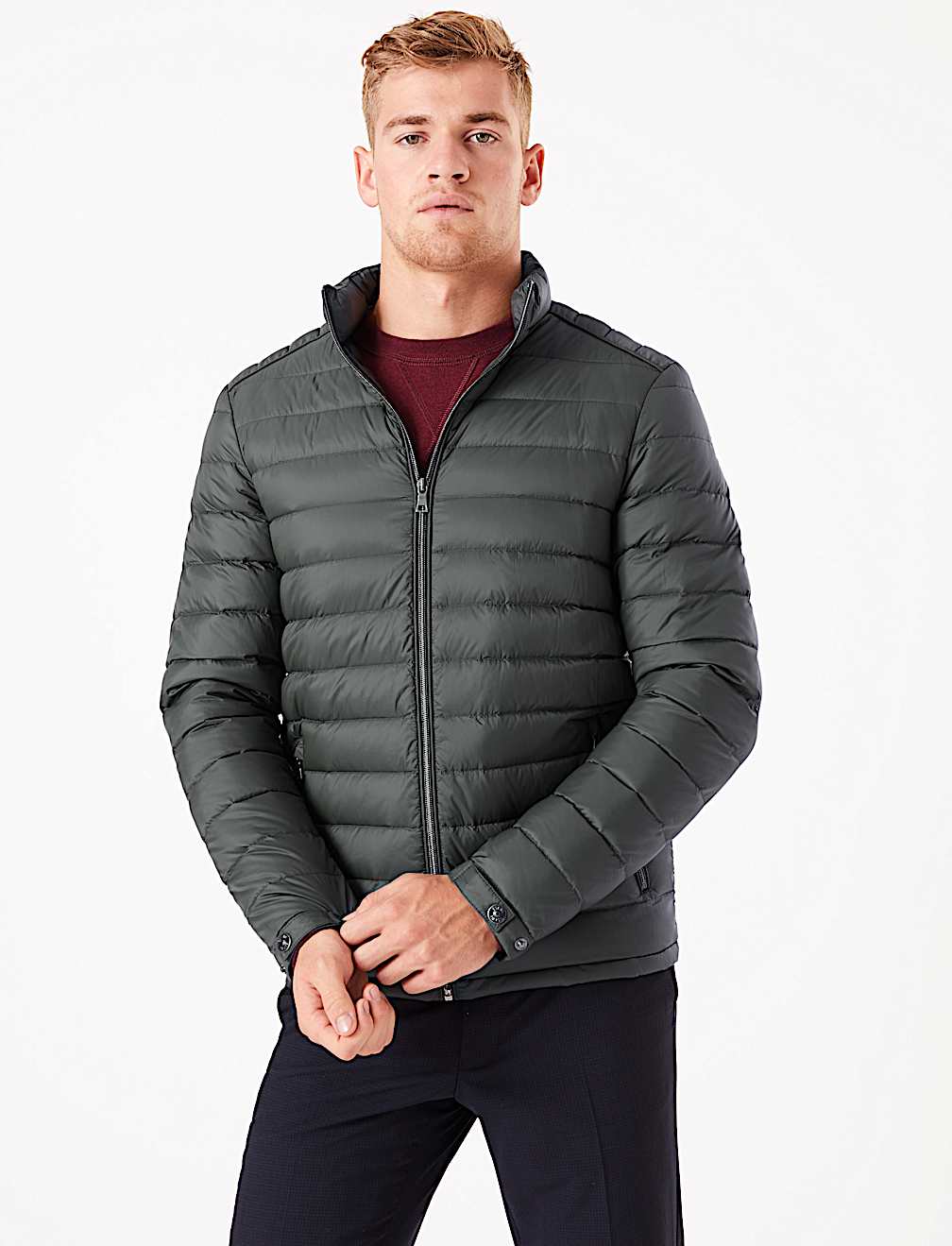 Feather & Down Puffer Jacket