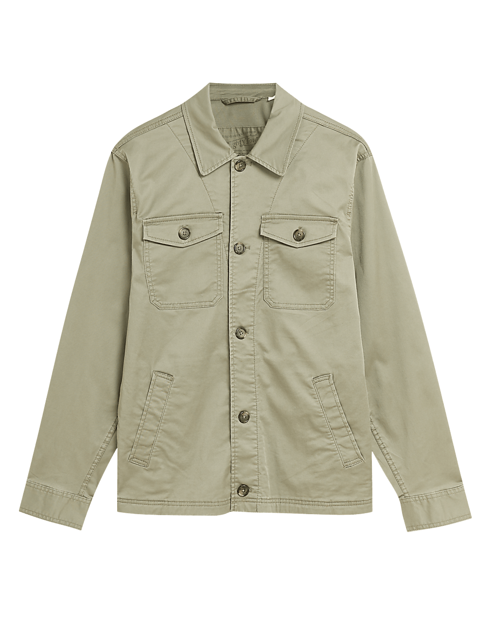 Cotton Regular Fit Shacket