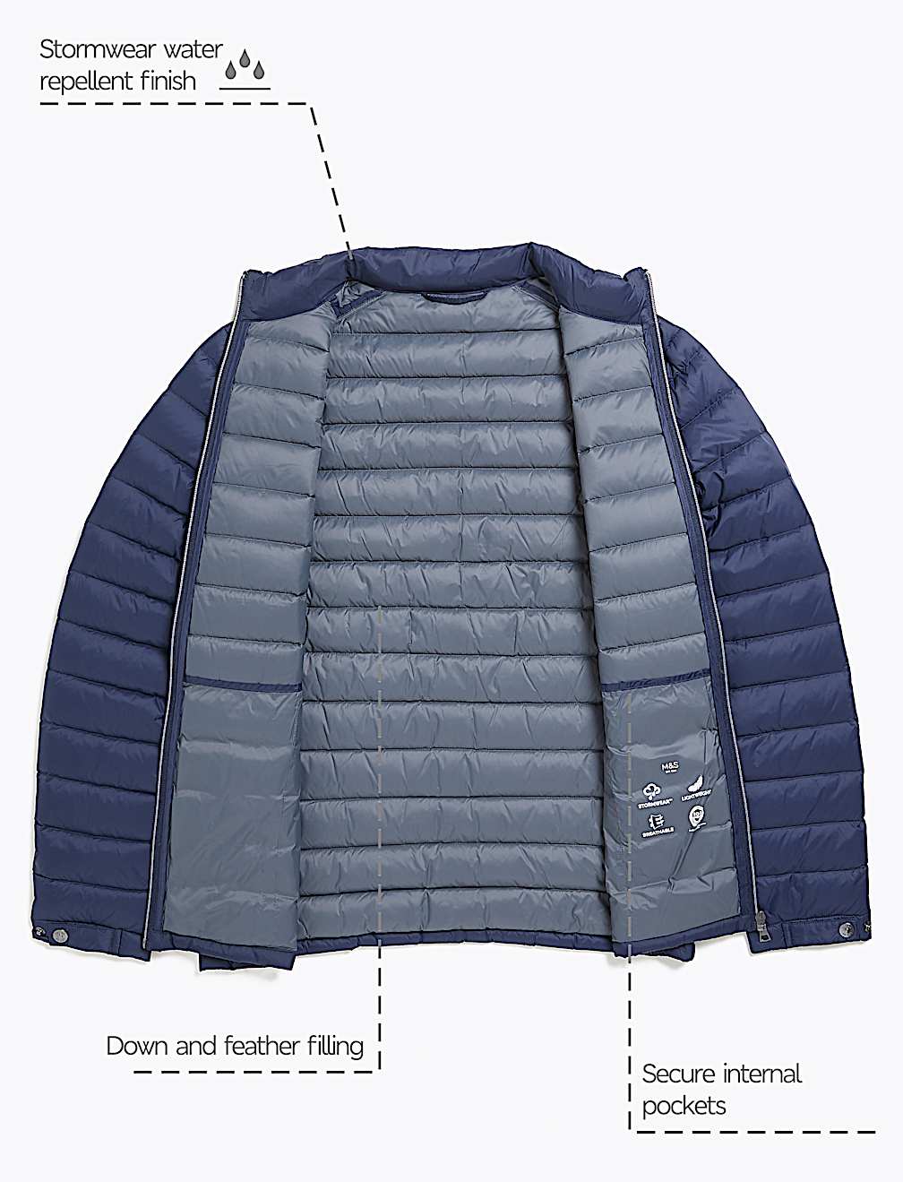Feather & Down Puffer Jacket