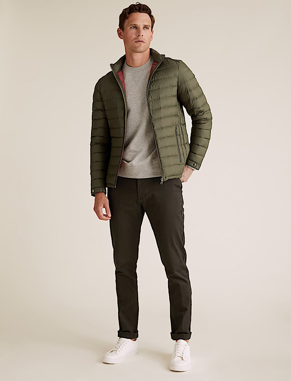 Feather & Down Puffer Jacket