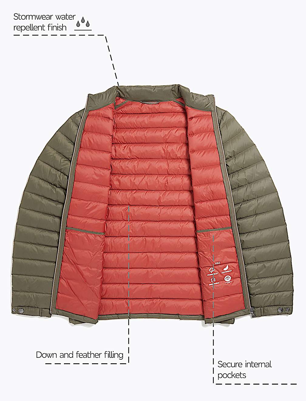 Feather & Down Puffer Jacket