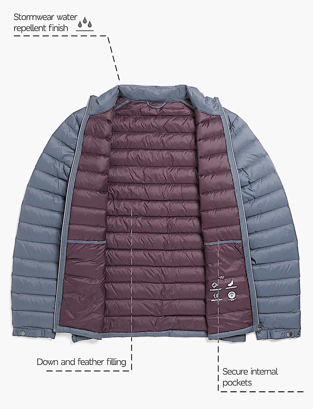 Feather & Down Puffer Jacket