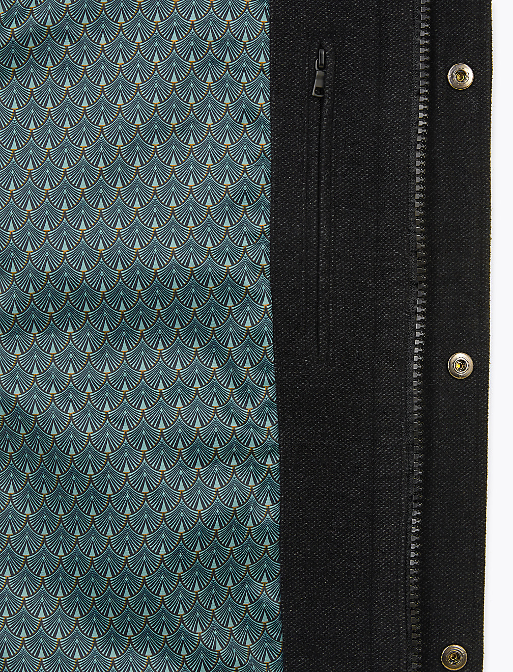 Moleskin Funnel Neck Overcoat
